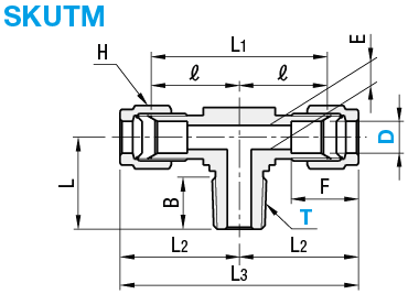 Stainless Steel Pipe Fittings - T Union, Threaded Branch:Related Image