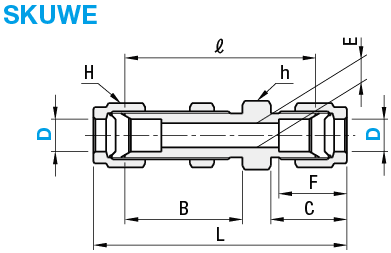 Stainless Steel Pipe Fittings - Union for Partition:Related Image