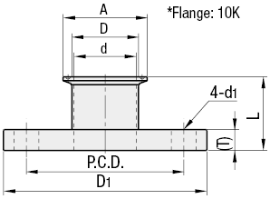 Sanitary Adapter Fittings - Flanged, Ferrule:Related Image