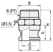 Arm Lock Coupling - Threaded Adapter:Related Image