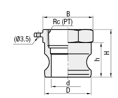 Arm Lock Coupling - Tapped Adapter:Related Image