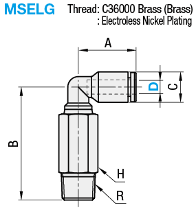 One-Touch Couplings - Long Elbow:Related Image