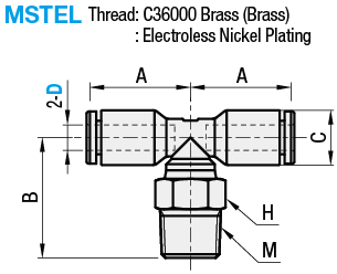 One-Touch Couplings - Tee, Threaded:Related Image