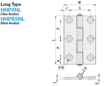 Aluminum Hinges -Long-:Related Image