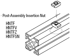 Post-Assembly Stoppers -For HFS6 Series Aluminum Extrusions-:Related Image