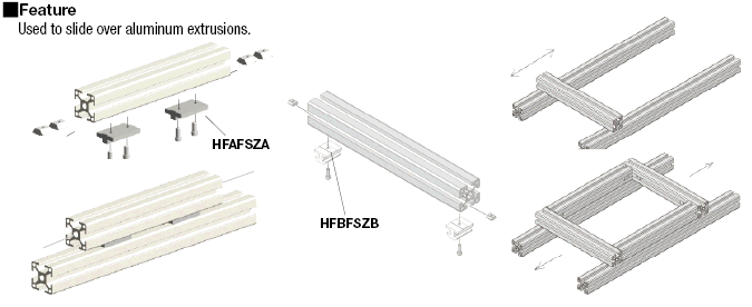 Sliders for Aluminum Extrusions -Tapped-:Related Image