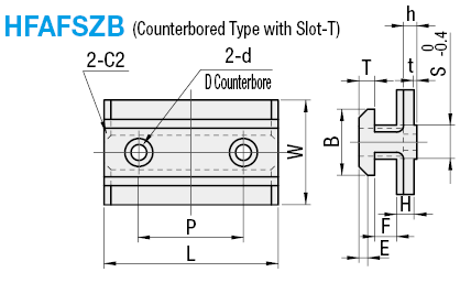 Sliders for Aluminum Extrusions -Counterbored-:Related Image