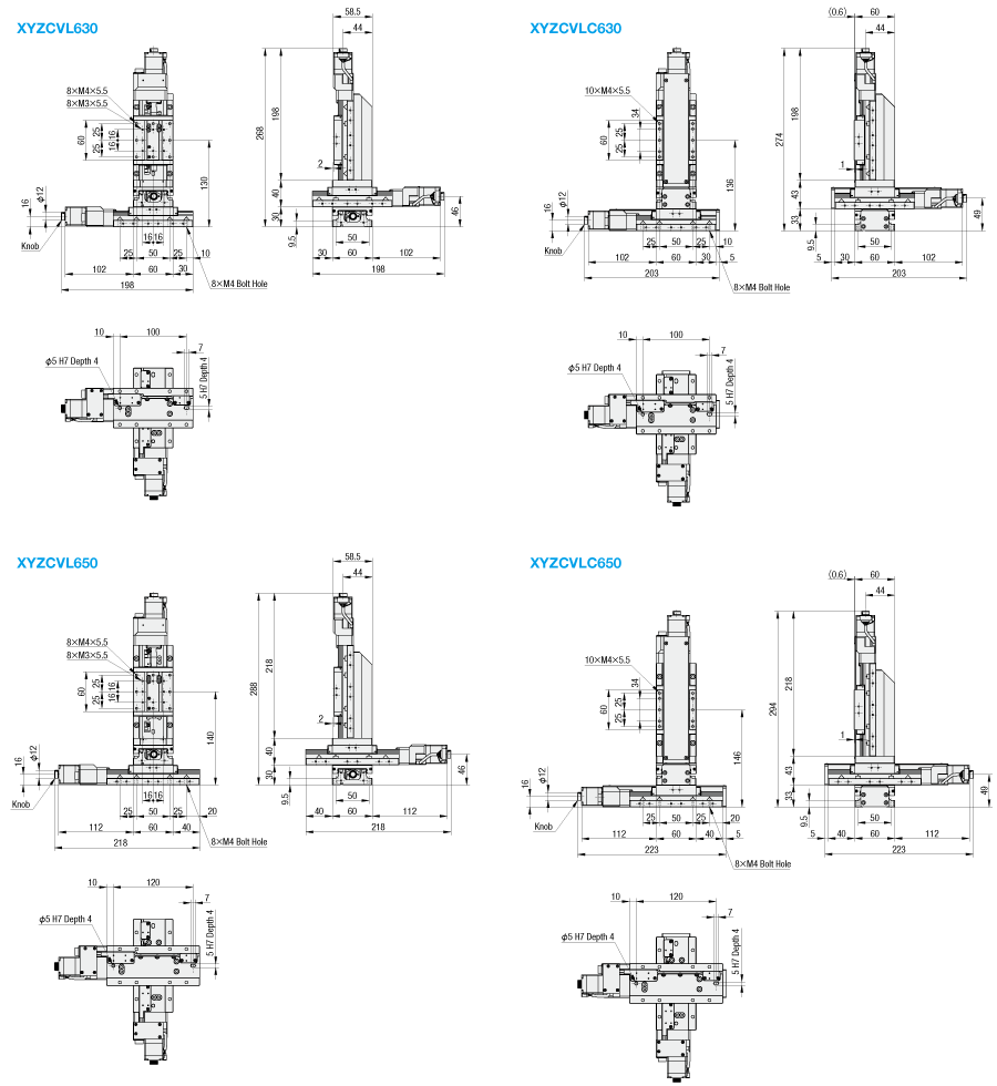 [Motorized] XYZ-Axis - Linear Ball - Stroke 30~50:Related Image