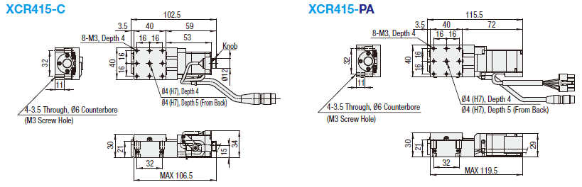 [Motorized] X-Axis - Cross Roller:Related Image