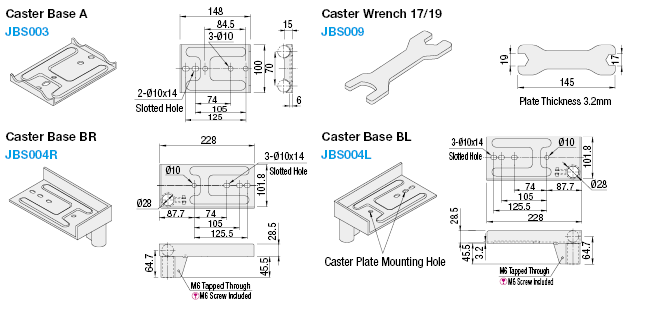 Casters Attachment Parts:Related Image
