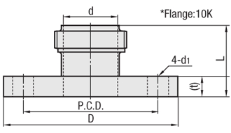 Sanitary Adapter Fittings - Flanged x Thread Sheet:Related Image