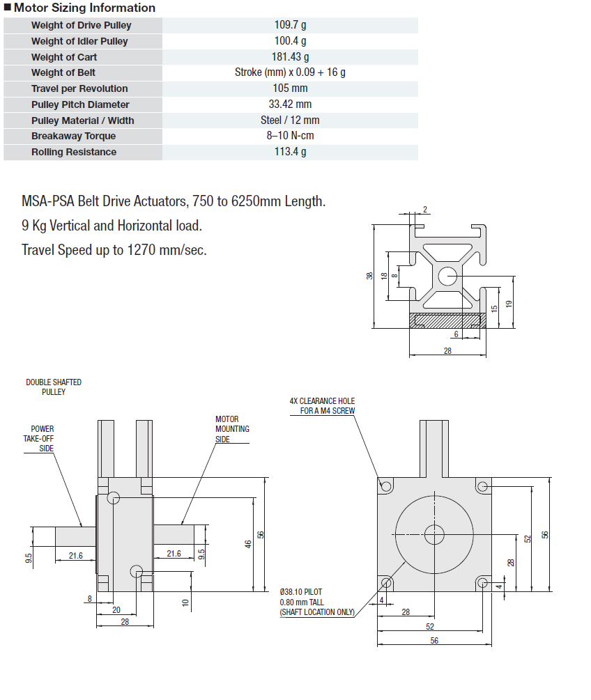 MSA-PSC Belt Drive Actuator:Related Image