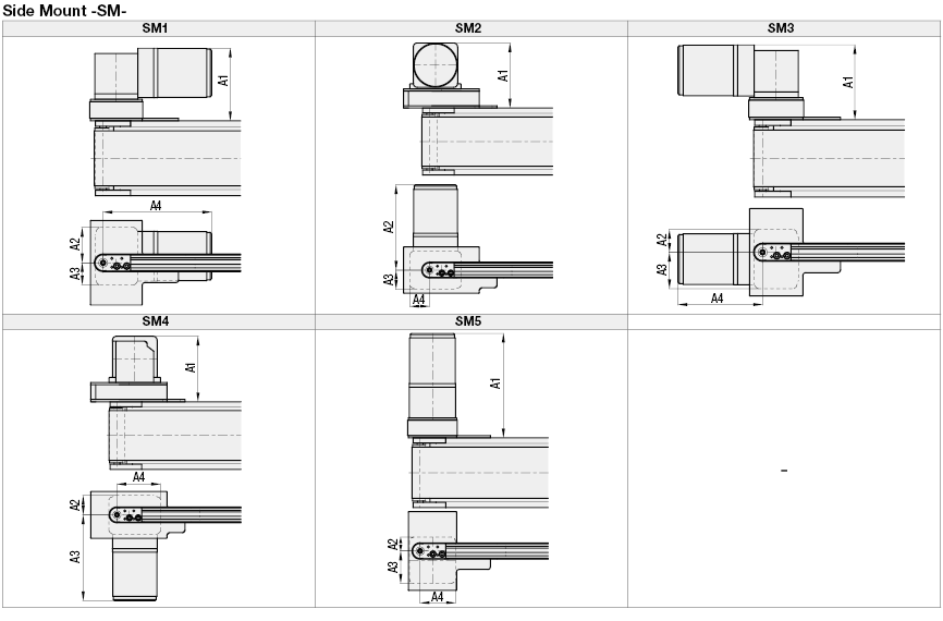 Flat Belt Conveyors - Motor Mounting Position Selectable End Drive, 2-Groove Frame (Pulley Dia. 30mm):Related Image