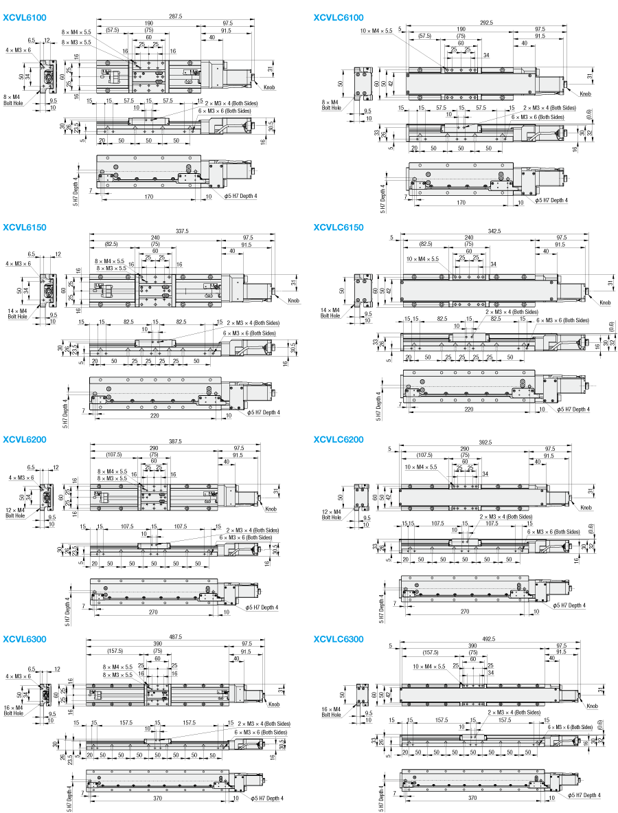 [Motorized] X-Axis - Linear Ball - Stroke 100~300:Related Image