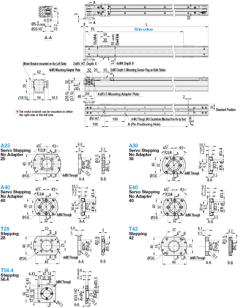 [Medium Accuracy] Single Axis Actuators LST10 (Driven by Belt):Related Image