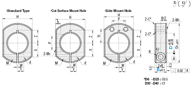 Shaft Collars - Two Flat Cuts:Related Image
