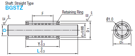 Miniature Ball Bearing Guide Sets - With Retaining Ring:Related Image