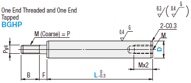 Shafts for Miniature Ball Bearing Guide Sets - Both Ends Machined:Related Image