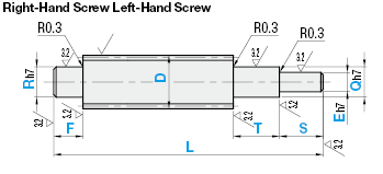 Lead Screws - One End Stepped and One End Double Stepped:Related Image