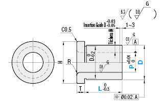 Bushings for Locating Pins - Flanged, Standard, Configurable:Related Image