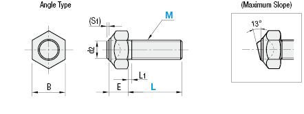 Hexagon Head Clamping Ball- Angle, Head Clamp:Related Image