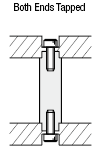 Circular Posts - With Pilot, One End Threaded, One End Tapped,:Related Image