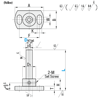 Brackets for Device Stands- Compact Slotted Hole Type:Related Image