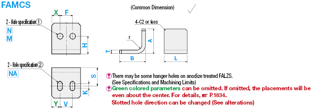 L-Shaped Angles - Mounting Plates / Brackets - Dimensions Configurable -:Related Image