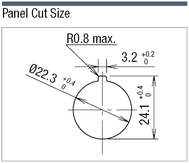 Illuminated Pushbutton Switch Mounting Hole φ22:Related Image