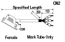 Mitsubishi PLC-Supporting, Q-Series Angle Harnesses:Related Image