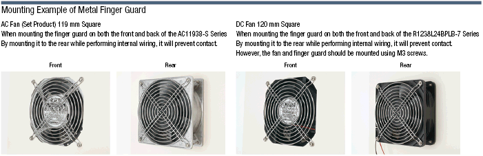 Fan Option (Finger Guard / Filter Kit):Related Image