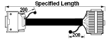 1-to-1 Branch Cable Adapter (with Fujitsu Component Ltd./MISUMI Original Connectors):Related Image