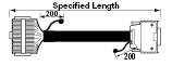 1-to-1 Branch Cable Adapter (with Fujitsu Component Ltd./MISUMI Original Connectors):Related Image