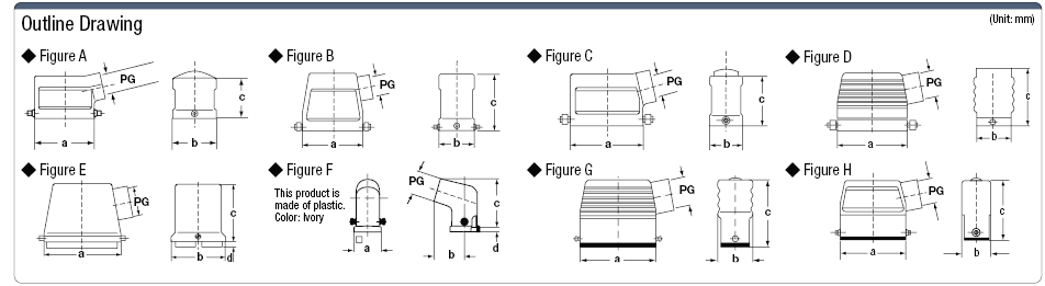 Han Waterproof Connector Single-Lever Hood (Angle):Related Image