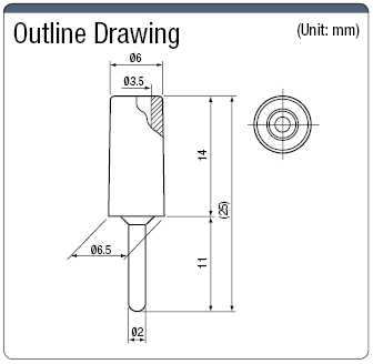 φ2mm Pin Plug (Nickel-plated):Related Image