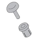 Connector Accessories - Push-in Rivets, D3000 Series Compatible