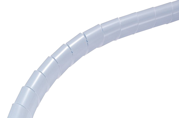 Spiral Tube - 6 Nylon, Weatherproof, Clear