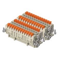 Rectangular Connectors - Insert, 500V, 16A, Spring Terminals, CSH Series CSHM 24 N