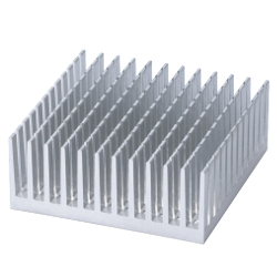 Heatsink for Surface Mounting Device SQ Series Aluminum Extrusion/Slit Fin Type