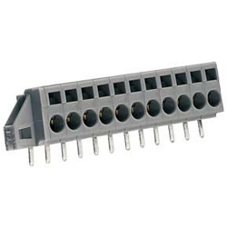 Feed through Terminal Block with Securing Flanges for Printed Circuit Boards, 231 Series, 5 & 5.08 mm Pitch