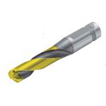 Carbide Solid Drill Bits - End Mill Shank, TiN Coated, SCD-MS