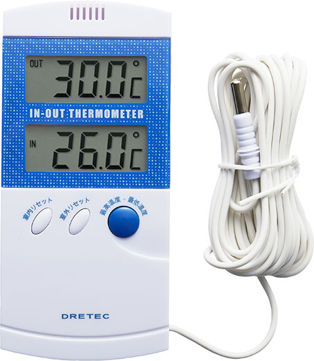 Indoor/Outdoor Thermometer - Blue/White, O-209BL