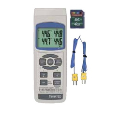 Thermometer - Digital Data Logger with SD Card, 4-Channel Measurement, TM-947SD