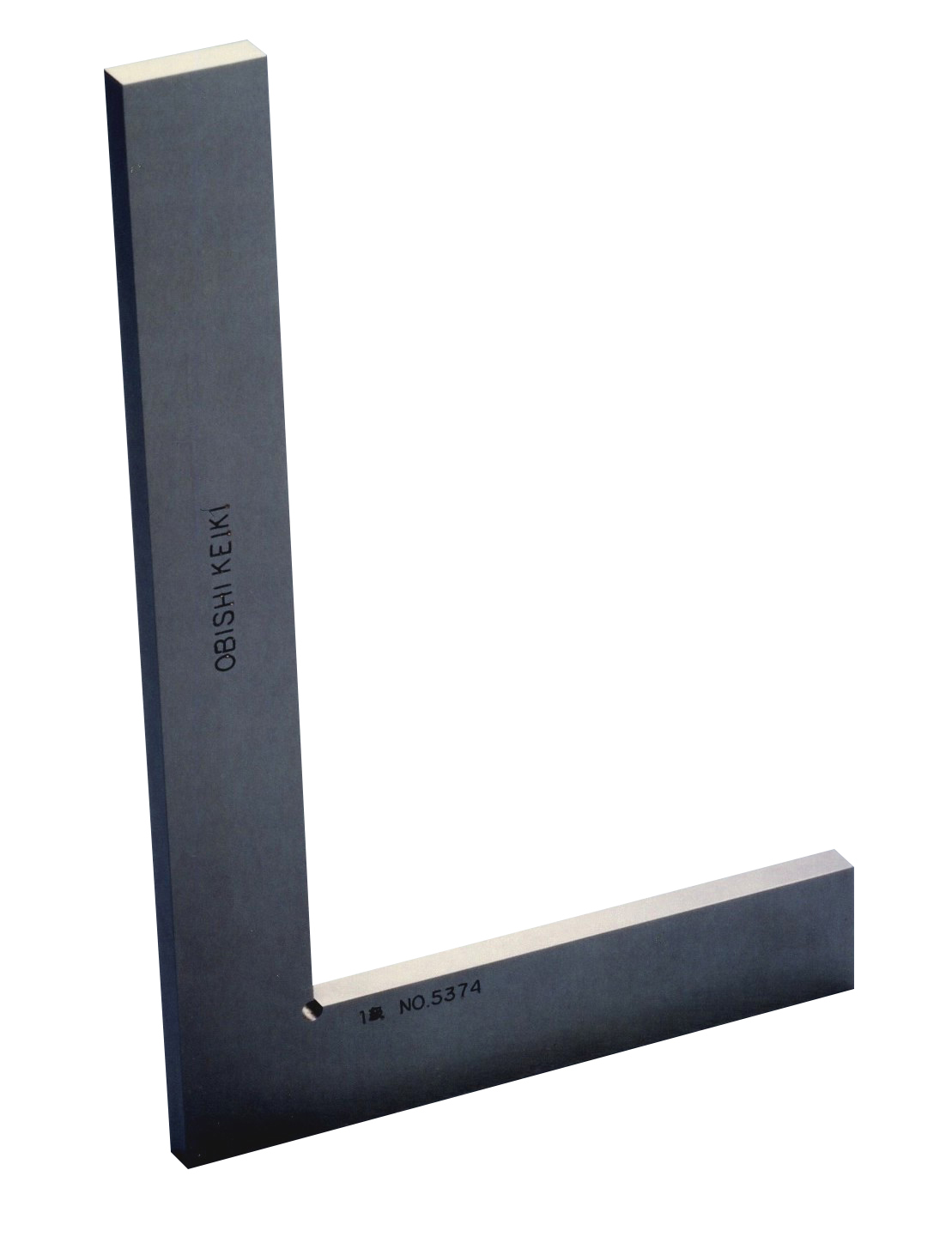 Flat Right Angle Ruler, D-Type Flat Set Square JIS Class 2 (Complies with JIS B7526 Standard)