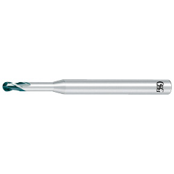 2-Flute, Long Neck, Ball End Type for Copper / Aluminum Alloy / Plastic CRN-LN-EBD