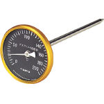 Bimetal Thermometer - for Asphalt, Black Dial