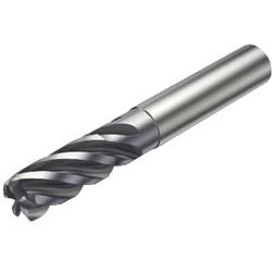 CoroMill Plura HD, Carbide Solid Radius End Mill (without Square Center-Cut, Hardness: 30 HRC or Less)