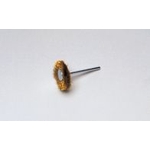 Miniature Brass Shaft Mounted Wheel Brush