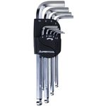 Long L-Shape Ball End Hex Key - Available in 7 or 9 Piece Sets, 1.5mm to 10mm, HKLB Series