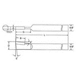 HSS Bit S700 Model Round Slot Bits TTB700R-19-8